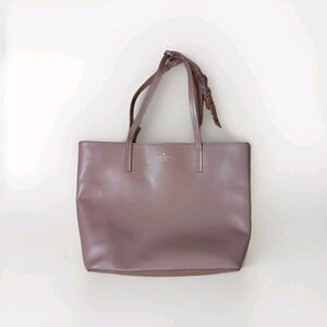 Kate Spade New York Karla Cityscape Pink Leather Tote Bag